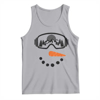 Ski Snowboard Snowman Face Tank Top Goggles Skiing Snow Ski Lover Skier - Wonder Print Shop