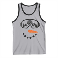 Ski Snowboard Snowman Face Tank Top Goggles Skiing Snow Ski Lover Skier - Wonder Print Shop