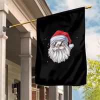 Skiing Santa Face Christmas Garden Flag Retro Ski Goggles Winter Sports Skiing Gift Snowboard - Wonder Print Shop