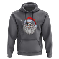 Skiing Santa Face Christmas Hoodie Retro Ski Goggles Winter Sports Skiing Gift Snowboard - Wonder Print Shop