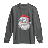 Skiing Santa Face Christmas Long Sleeve Shirt Retro Ski Goggles Winter Sports Skiing Gift Snowboard - Wonder Print Shop