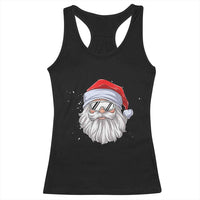 Skiing Santa Face Christmas Racerback Tank Top Retro Ski Goggles Winter Sports Skiing Gift Snowboard - Wonder Print Shop