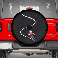 Skiing Santa Christmas Spare Tire Cover Retro Funny Ski Trip Freeride Freeski Winter Sports Skiers - Wonder Print Shop