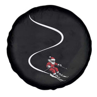 Skiing Santa Christmas Spare Tire Cover Retro Funny Ski Trip Freeride Freeski Winter Sports Skiers - Wonder Print Shop