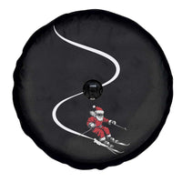 Skiing Santa Christmas Spare Tire Cover Retro Funny Ski Trip Freeride Freeski Winter Sports Skiers - Wonder Print Shop