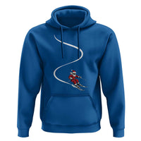 Skiing Santa Christmas Hoodie Retro Funny Ski Trip Freeride Freeski Winter Sports Skiers - Wonder Print Shop