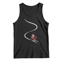 Skiing Santa Christmas Tank Top Retro Funny Ski Trip Freeride Freeski Winter Sports Skiers - Wonder Print Shop