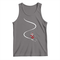 Skiing Santa Christmas Tank Top Retro Funny Ski Trip Freeride Freeski Winter Sports Skiers - Wonder Print Shop