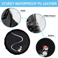 Skiing Snowman Spare Tire Cover Funny Ski Freeride Freeski Winter Sports Skiers - Wonder Print Shop