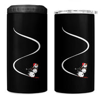 Skiing Snowman 4 in 1 Can Cooler Tumbler Funny Ski Freeride Freeski Winter Sports Skiers - Wonder Print Shop