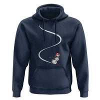 Skiing Snowman Hoodie Funny Ski Freeride Freeski Winter Sports Skiers - Wonder Print Shop