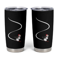 Skiing Snowman Tumbler Cup Funny Ski Freeride Freeski Winter Sports Skiers - Wonder Print Shop