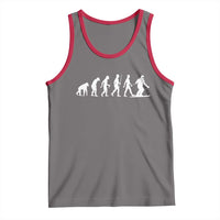 Ski Evolution Tank Top Funny Skiing Lover Skiers - Wonder Print Shop