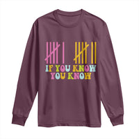 Funny Six Seven 6 7 Teen Slang Long Sleeve Shirt If You Know You Know Viral Meme - Wonder Print Shop
