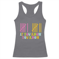 Funny Six Seven 6 7 Teen Slang Racerback Tank Top If You Know You Know Viral Meme - Wonder Print Shop
