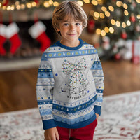 Be The Light Christmas Coquette Bow Hanukkah Ugly Sweater Christian Religious Bible Verse - Wonder Print Shop