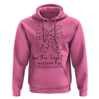 Be The Light Christmas Coquette Bow Hoodie Christian Religious Bible Verse - Wonder Print Shop