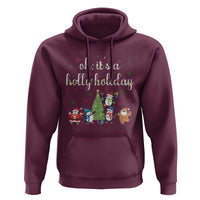 Penguins Christmas Hoodie Oh Its A Jolly Holiday Xmas Light - Wonder Print Shop
