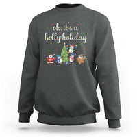 Penguins Christmas Sweatshirt Oh Its A Jolly Holiday Xmas Light - Wonder Print Shop