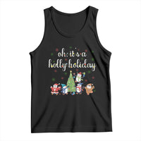 Penguins Christmas Tank Top Oh Its A Jolly Holiday Xmas Light - Wonder Print Shop