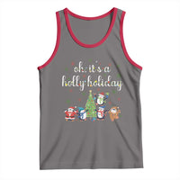Penguins Christmas Tank Top Oh Its A Jolly Holiday Xmas Light - Wonder Print Shop