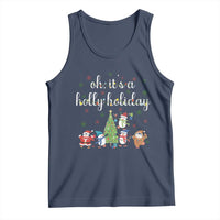 Penguins Christmas Tank Top Oh Its A Jolly Holiday Xmas Light - Wonder Print Shop