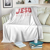 Jesus is the Reason Christmas Throw Blanket Christian Varsity - Wonder Print Shop