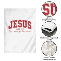 Jesus is the Reason Christmas Garden Flag Christian Varsity - Wonder Print Shop