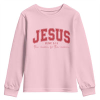 Jesus is the Reason Christmas Youth Sweatshirt Christian Varsity - Wonder Print Shop