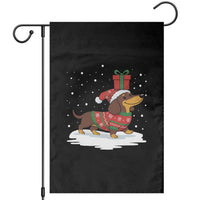 Christmas Dachshund Garden Flag Funny Weiner Santa Hat Xmas Dog Puppy Lover - Wonder Print Shop