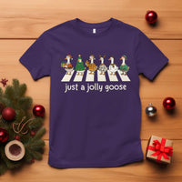 Just A Jolly Goose T Shirt Funny Christmas Duck Meme - Wonder Print Shop