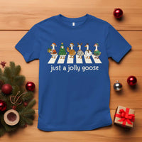 Just A Jolly Goose T Shirt Funny Christmas Duck Meme - Wonder Print Shop