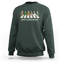Just A Jolly Goose Sweatshirt Funny Christmas Duck Meme - Wonder Print Shop