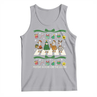Festive Goose On The Loose Christmas Tank Top Cute Xmas Duck Silly Gooses Coquette Bow - Wonder Print Shop