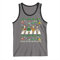 Festive Goose On The Loose Christmas Tank Top Cute Xmas Duck Silly Gooses Coquette Bow - Wonder Print Shop