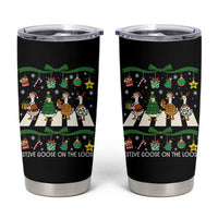 Festive Goose On The Loose Christmas Tumbler Cup Cute Xmas Duck Silly Gooses Coquette Bow - Wonder Print Shop