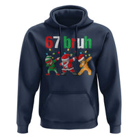 67 Christmas Hoodie Funny Six Seven Bruh Dabbing Santa Meme Pajamas - Wonder Print Shop