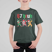 67 Christmas T Shirt For Kid Funny Six Seven Bruh Dabbing Santa Meme Pajamas - Wonder Print Shop