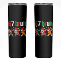 67 Christmas Skinny Tumbler Funny Six Seven Bruh Dabbing Santa Meme Pajamas - Wonder Print Shop