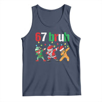 67 Christmas Tank Top Funny Six Seven Bruh Dabbing Santa Meme Pajamas - Wonder Print Shop