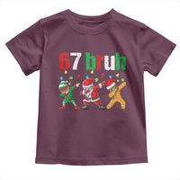 67 Christmas Toddler T Shirt Funny Six Seven Bruh Dabbing Santa Meme Pajamas - Wonder Print Shop