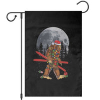 Santa Bigfoot Christmas Garden Flag Funny Sasquatch Skiing Snowboard Ski Lover Skier - Wonder Print Shop