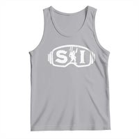 Bigfoot Skiing Tank Top Sasquatch Goggles Skiing Snow Ski Lover Skier - Wonder Print Shop