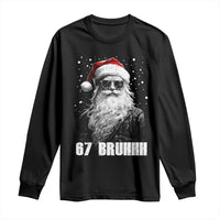 Cool Santa Claus Six Seven 67 Meme Long Sleeve Shirt Funny 6 7 Gen Alpha Slang Viral Meme - Wonder Print Shop