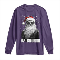 Cool Santa Claus Six Seven 67 Meme Long Sleeve Shirt Funny 6 7 Gen Alpha Slang Viral Meme - Wonder Print Shop