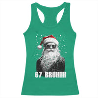 Cool Santa Claus Six Seven 67 Meme Racerback Tank Top Funny 6 7 Gen Alpha Slang Viral Meme - Wonder Print Shop