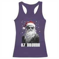 Cool Santa Claus Six Seven 67 Meme Racerback Tank Top Funny 6 7 Gen Alpha Slang Viral Meme - Wonder Print Shop