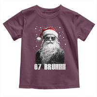Cool Santa Claus Six Seven 67 Meme Toddler T Shirt Funny 6 7 Gen Alpha Slang Viral Meme - Wonder Print Shop