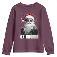Cool Santa Claus Six Seven 67 Meme Youth Sweatshirt Funny 6 7 Gen Alpha Slang Viral Meme - Wonder Print Shop