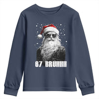 Cool Santa Claus Six Seven 67 Meme Youth Sweatshirt Funny 6 7 Gen Alpha Slang Viral Meme - Wonder Print Shop